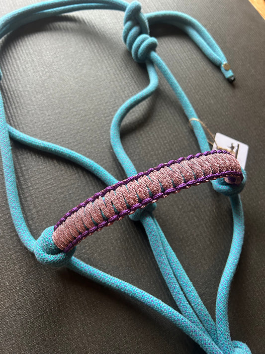 Licol prêt à partir – Tressage Bill – Bleu/Violet
